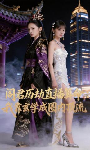 短剧《阎君历劫直播算命:我靠玄学成圈内顶流》海报