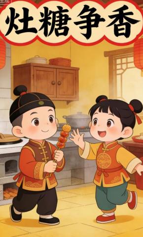 短剧《灶糖争香》海报