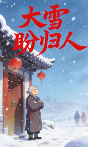 短剧《大雪盼归人》海报