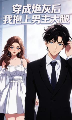 短剧《穿成炮灰后，我抱上男主大腿》海报