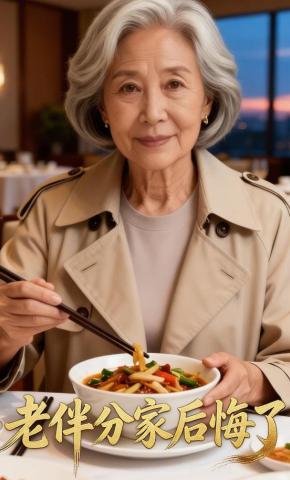 短剧《老伴分家后悔了》海报