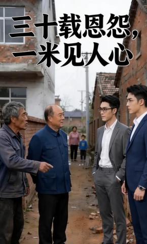 短剧《三十载恩怨，一米见人心》海报