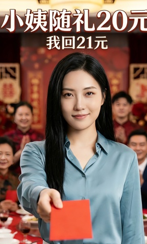 短剧《小姨随礼20元 我回21元》海报