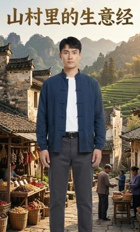 短剧《山村里的生意经》海报