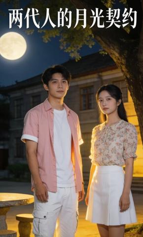 短剧《两代人的月光契约》海报