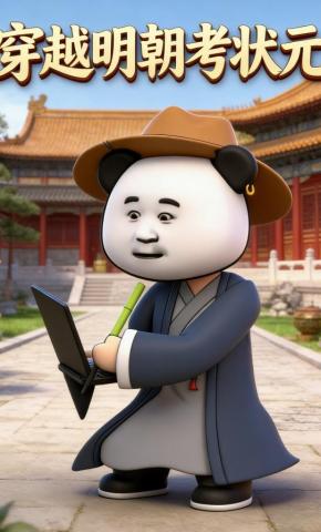 短剧《穿越明朝考状元》海报