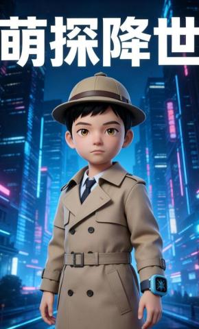 短剧《萌探降世》海报