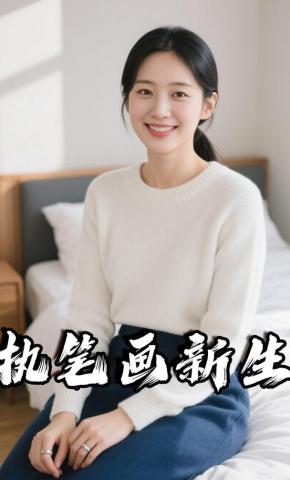 短剧《执笔画新生》海报