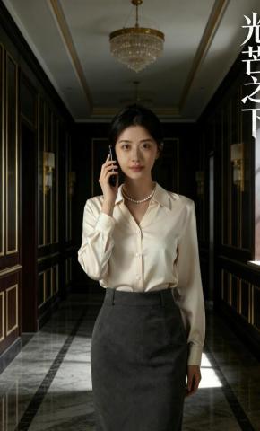 短剧《光芒之下》海报