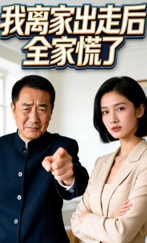 短剧《我离家出走后，全家慌了》海报