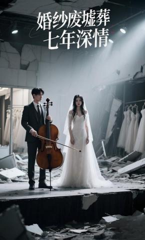 短剧《婚纱废墟葬七年深情》海报