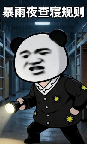 短剧《暴雨夜查寝规则》海报