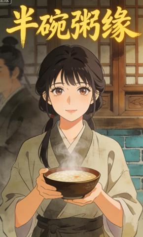 短剧《半碗粥缘》海报