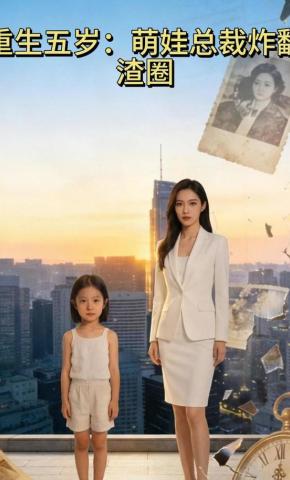 短剧《重生五岁：萌娃总裁炸翻渣圈》海报