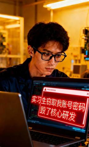 短剧《实习生窃取我账号密码，毁了核心研发》海报