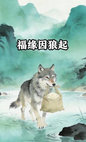 短剧《福缘因狼起》海报