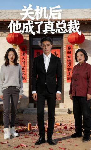 短剧《关机后他成了真总裁》海报