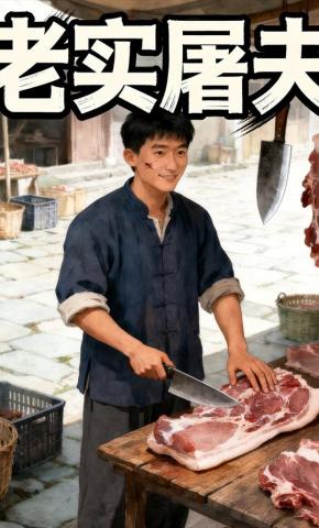 短剧《老实屠夫》海报