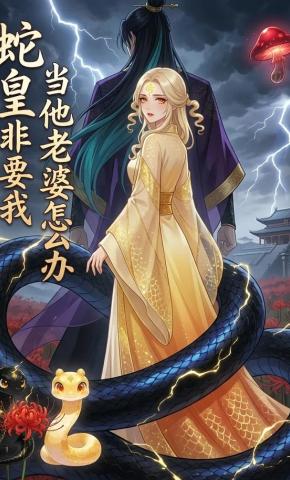 短剧《蛇皇非要我，当他老婆怎么办》海报