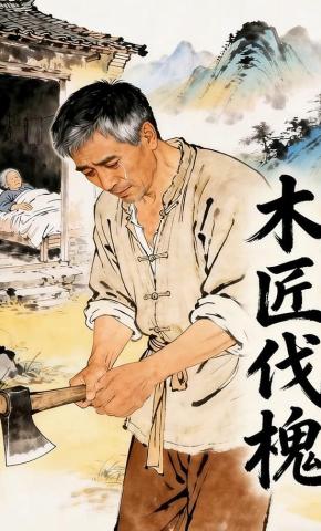 短剧《木匠伐槐》海报