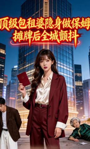 短剧《顶级包租婆隐身做保姆，摊牌后全城颤抖》海报