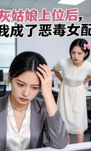 短剧《灰姑娘上位后，我成了恶毒女配》海报