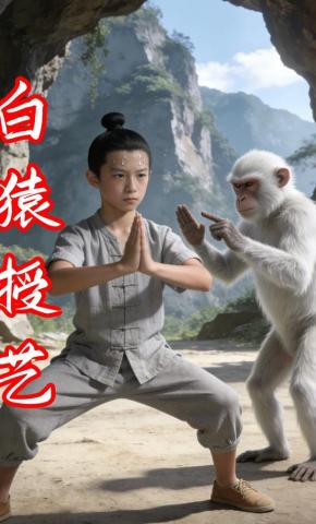 短剧《白猿授艺》海报
