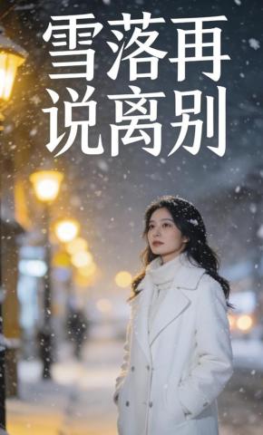 短剧《雪落再说离别》海报