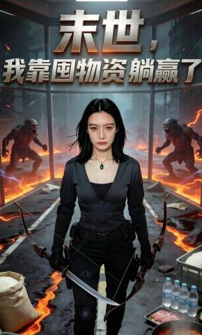 短剧《末世，我囤物资躺赢了》海报