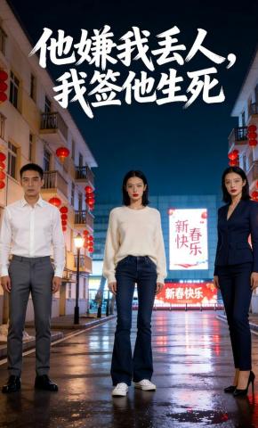 短剧《他嫌我丢人，我签他生死》海报