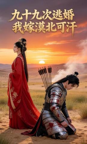 短剧《九十九次逃婚我嫁漠北可汗》海报
