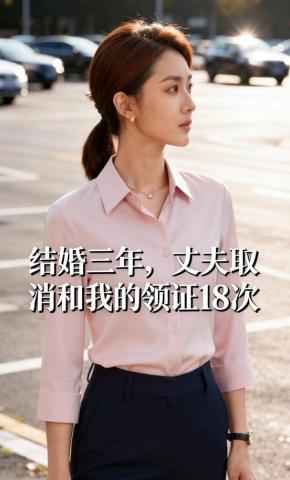 短剧《结婚三年，丈夫取消和我的领证18次》海报