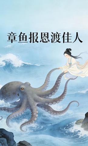 短剧《章鱼报恩渡佳人》海报