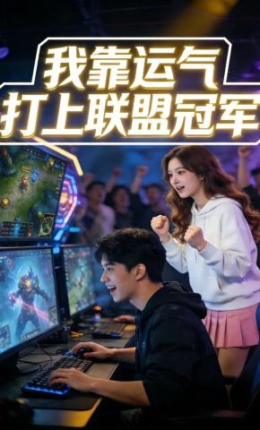 短剧《我靠运气打上联盟冠军》海报