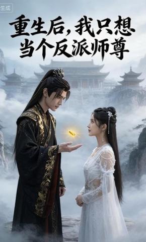 短剧《重生后，我只想当个反派师尊》海报