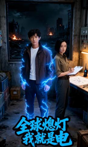 短剧《全球熄灯，我就是电》海报