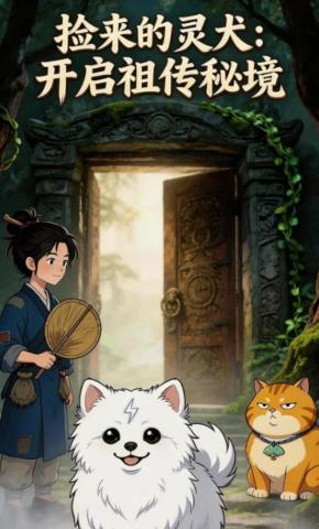 短剧《捡来的灵犬：开启祖传秘境》海报