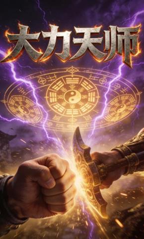 短剧《大力天师》海报