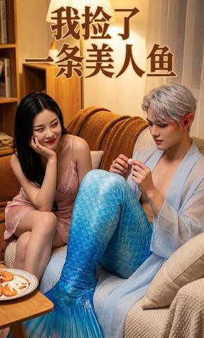 短剧《我捡了一条美人鱼》海报