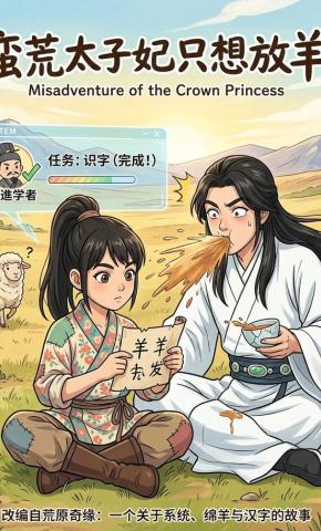 短剧《系统：蛮荒太子妃只想放羊》海报