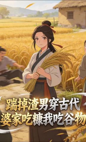 短剧《踹掉渣男穿古代，婆家吃糠我吃谷物》海报