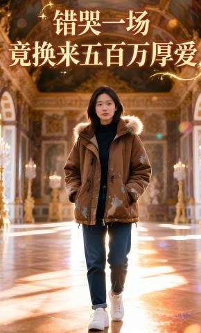短剧《错哭一场，竟换来五百万厚爱》海报