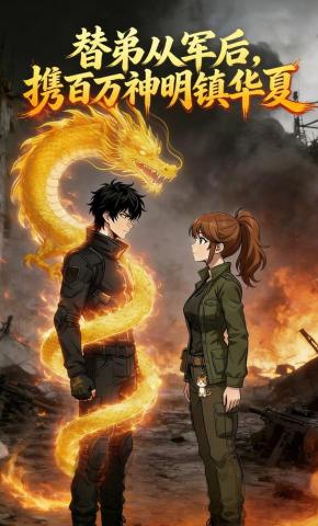 短剧《替弟从军后，携百万神明镇华夏！》海报