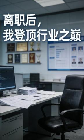 短剧《离职后，我登顶行业之巅》海报