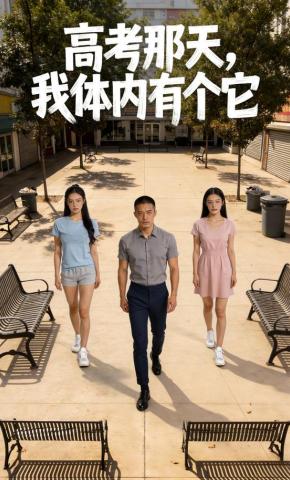 短剧《高考那天，我体内有个它》海报