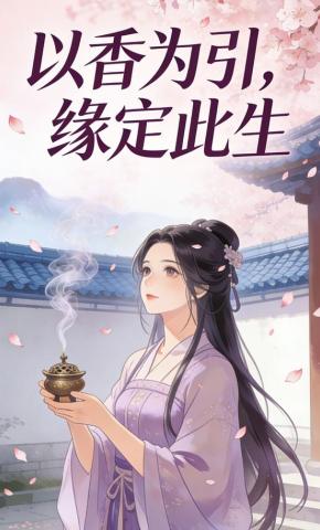 短剧《以香为引，缘定此生》海报