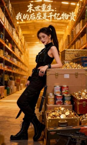 短剧《末世重生：我的后座是千亿物资》海报