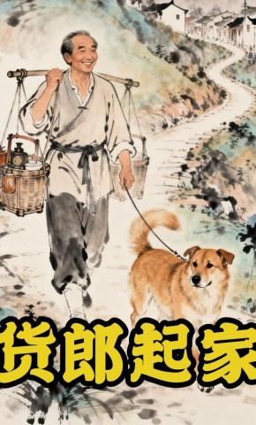 短剧《货郎起家》海报