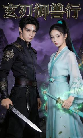 短剧《玄刃御兽行》海报