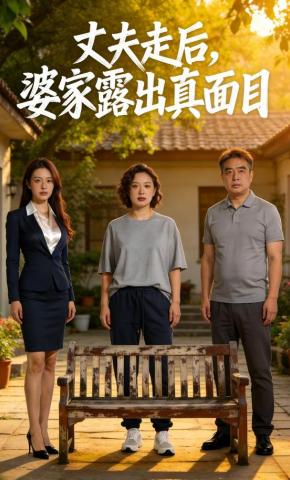 短剧《丈夫走后，婆家露出真面目》海报